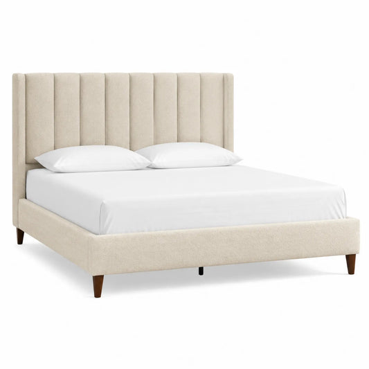 Polsterbett Polyester Beige 200x160 cm