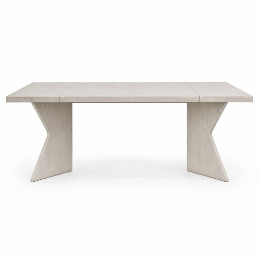 Esstisch rechteckig in Betonoptik Hellgrau 200x90 cm