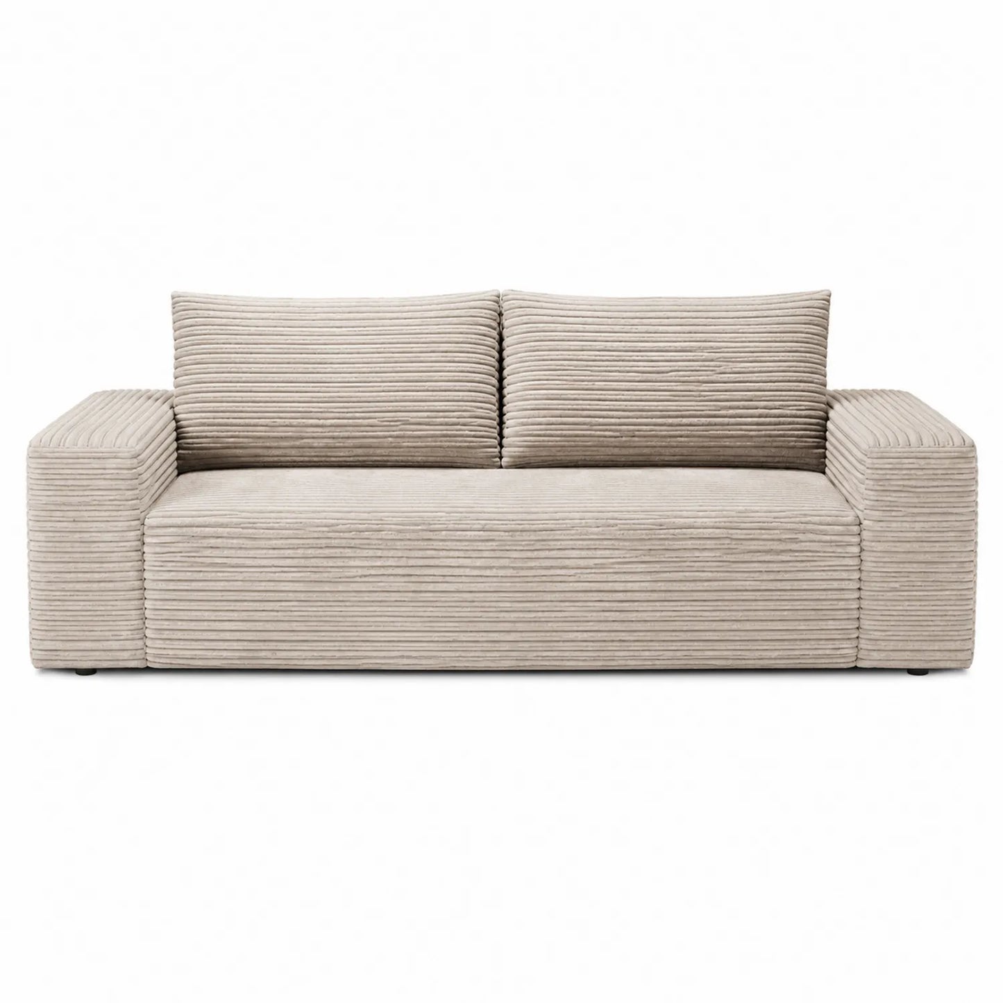 3-Sitzer Sofa Cord Beige 220cm