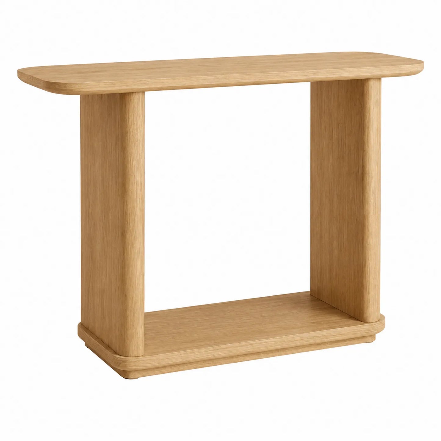 Konsolentisch aus Eichenholz Beige 120x40x75cm