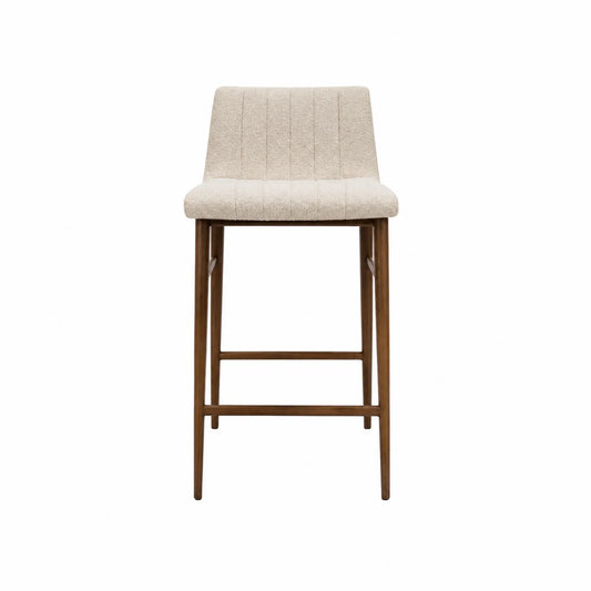 Barhocker Polyester Beige Holz